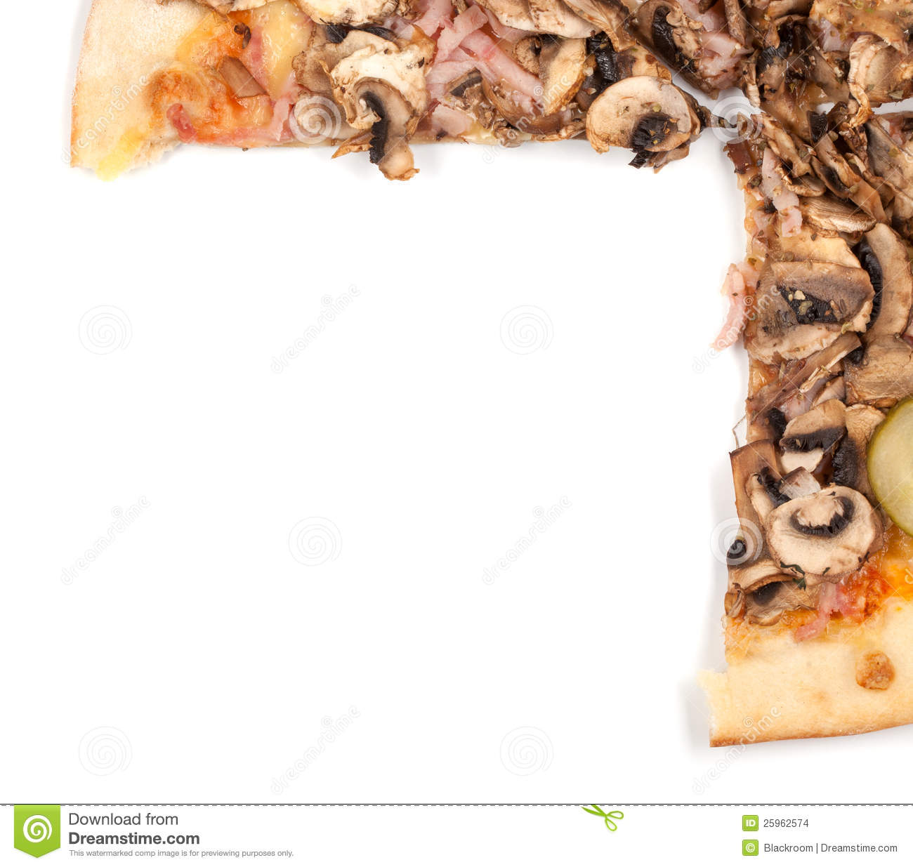 Pizza Border Stock Images   Image  25962574