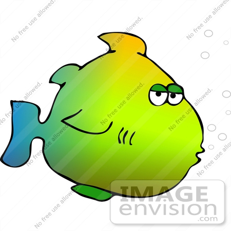 Rainbow Colored Fish Clipart    12462 By Djart   Royalty Free Stock