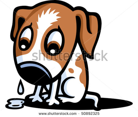 Sad Dog Stock Vector Illustration 50892325   Shutterstock