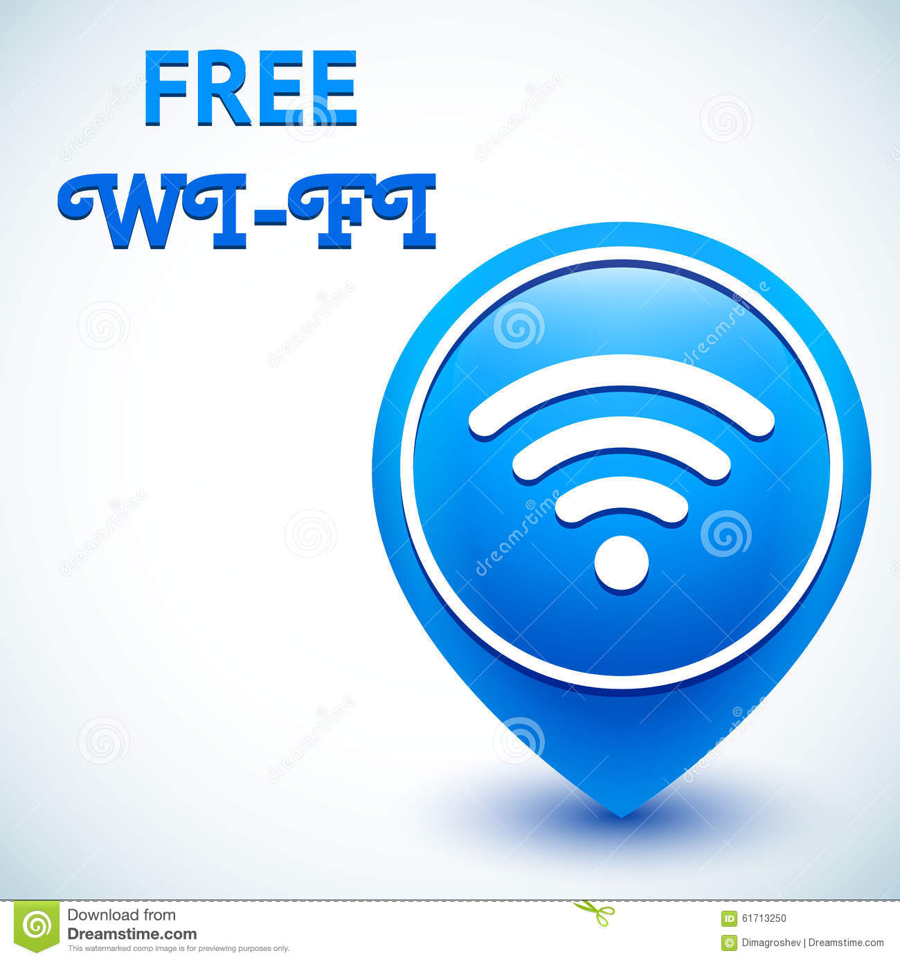 Stock Illustration  Wi Fi Symbol On Awesome With Text