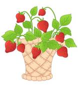 Strawberry Basket Clipart Illustrations  88 Strawberry Basket Clip Art