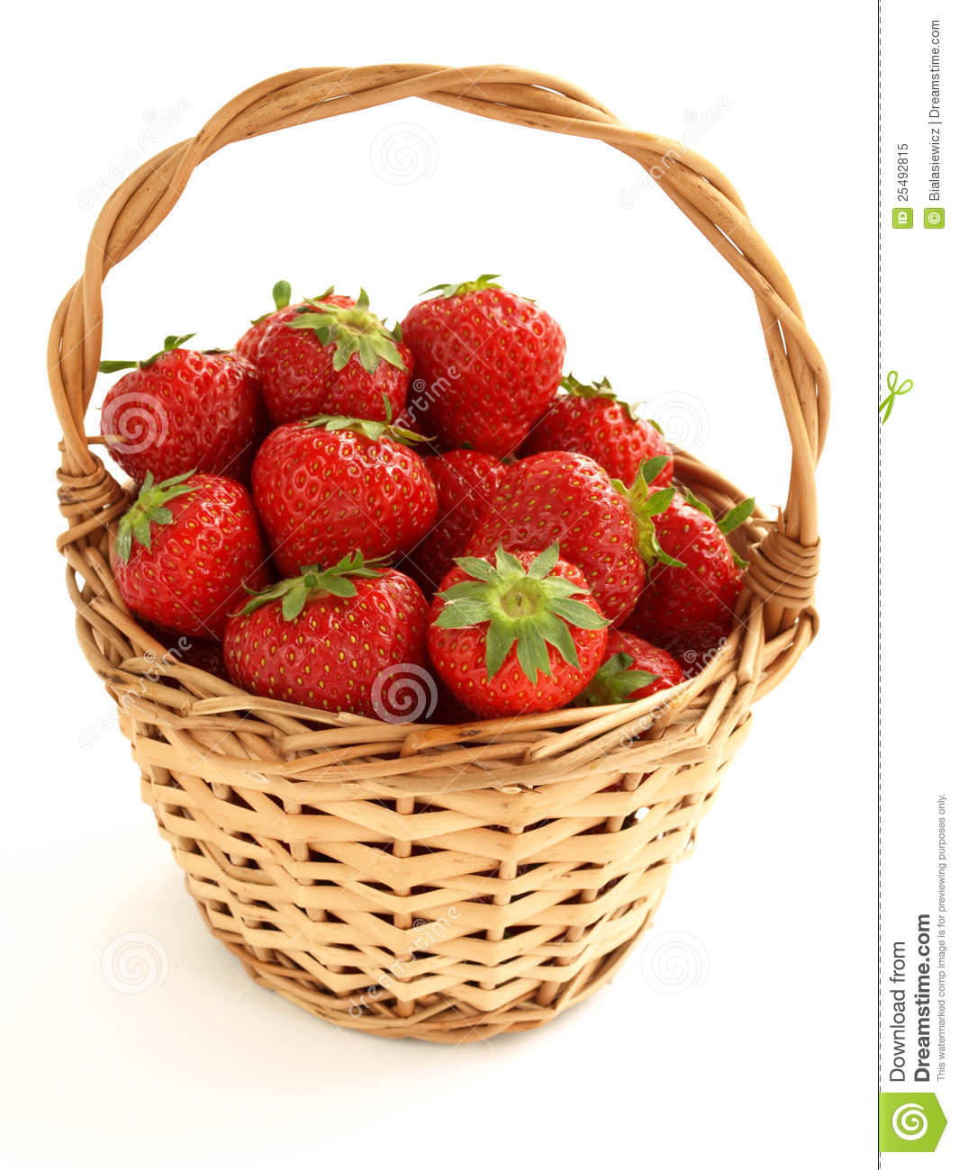 Strawberry Basket Royalty Free Stock Photo   Image  25492815