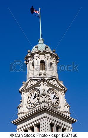 Town Council Tower Clipart Auckland Town Hall Clock Tower