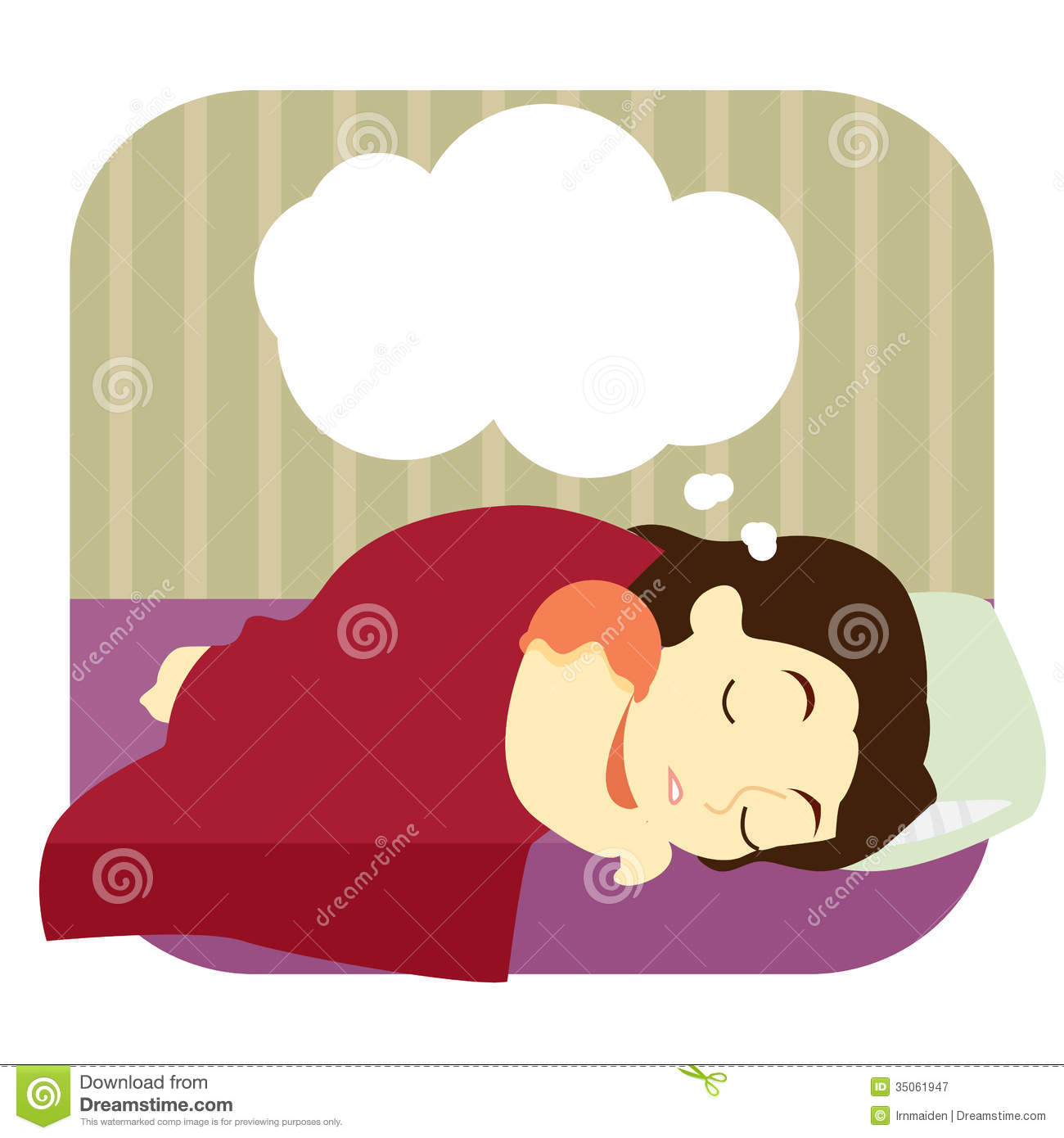 Young Woman Dreaming In Her Sleep Royalty Free Stock Photography