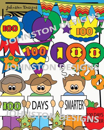 100th Day Of School Clipart Images With 300 Dpi