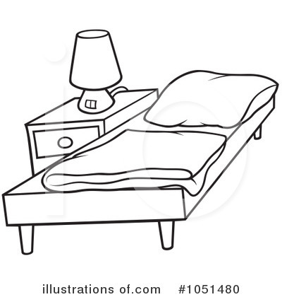 Bed Clipart  1051480 By Dero   Royalty Free  Rf  Stock Illustrations
