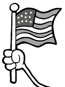 Black And White Hand Holding The American Flag 0521 1004 3014 2351 Smu