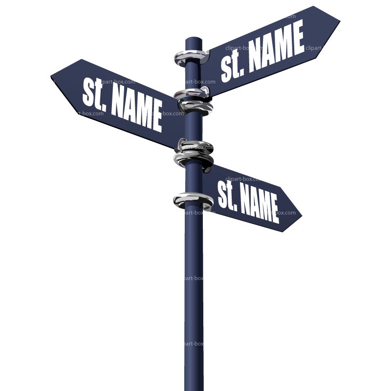 Clipart Street Sign   Royalty Free Vector Design