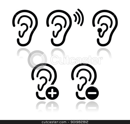 Ear Clipart Black And White