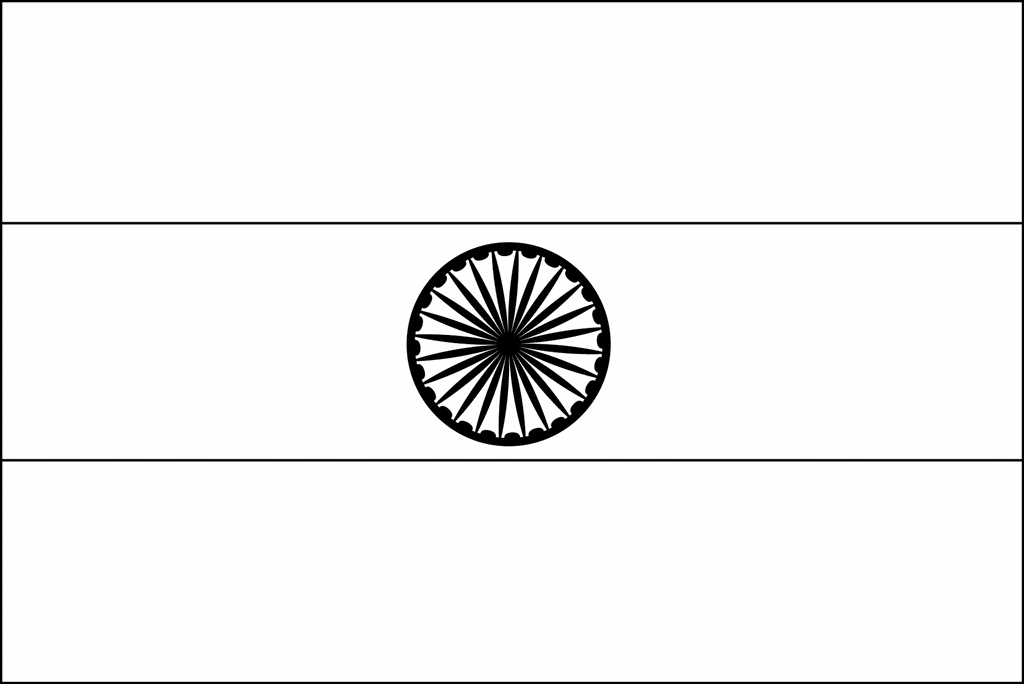 Flag Of India 2009   Clipart Etc