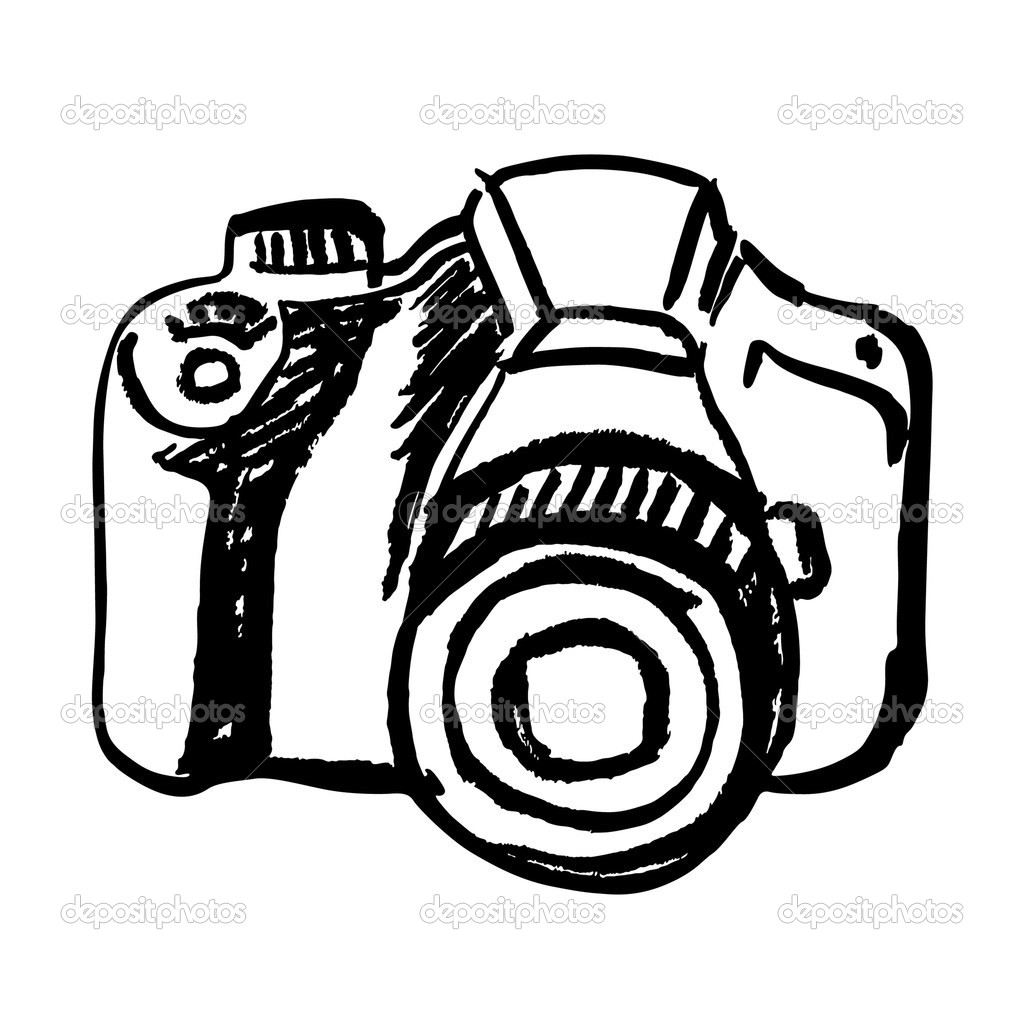 Hand Drawn Camera   Stock Vector   Missbobbit  23666147