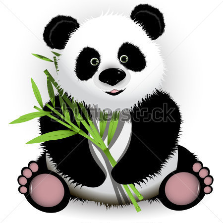 Hayvanlar   Wildlife   Resimde Merakl  Panda K K Bambu  Zerinde