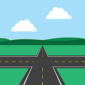 Intersection Clip Art And Stock Illustrations  846 Road Intersection