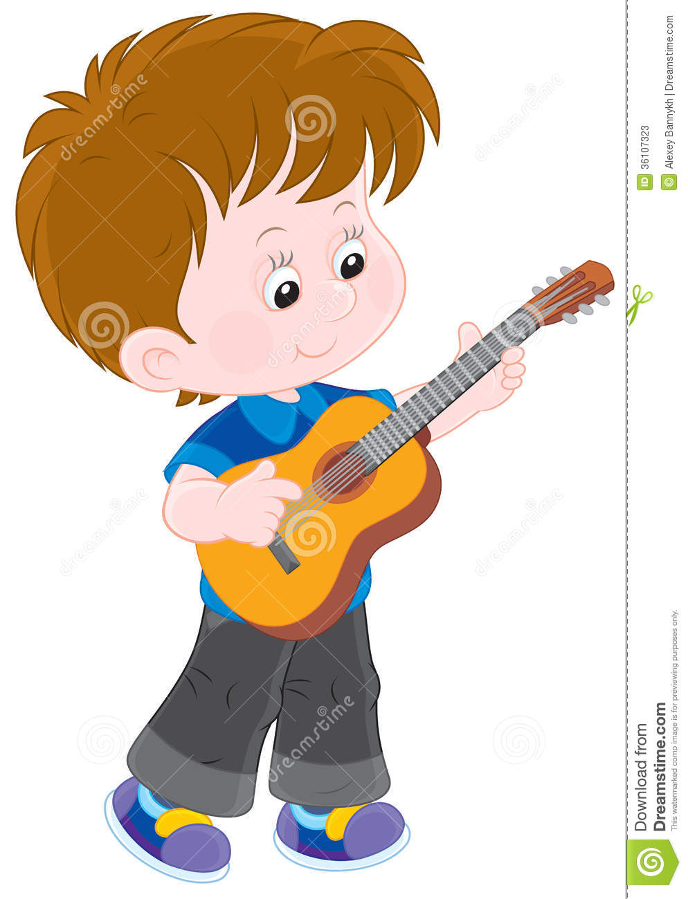 Little Girl Playing Guitar Clipart Images   Pictures   Becuo
