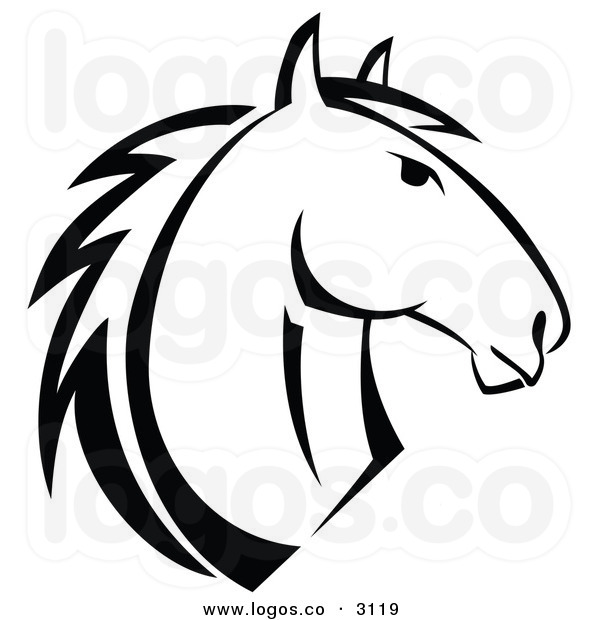 Log Clip Art Black And White Black And White Horse Clipart 4 Jpg