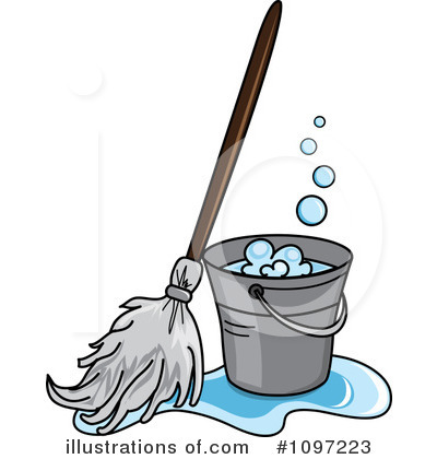 Mopping Clipart Illustration By Pams Clipart   Stock Sample  1097223