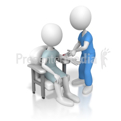 Nurse Drawing Blood From Patient   Medical And Health   Great Clipart