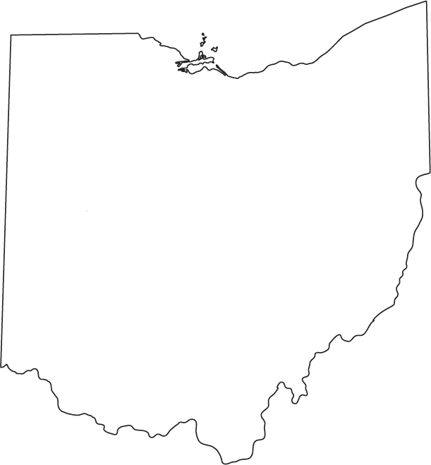 Outline Map Of Ohio
