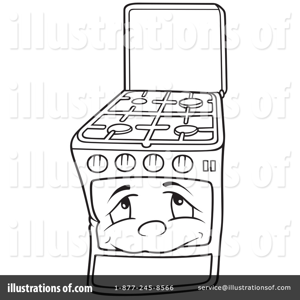 Oven Clipart  1051402   Illustration By Dero