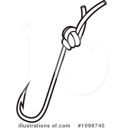 Royalty Free Clipart Illustration Worm Fish Hook Pic  25