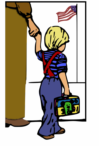 School First Day   Http   Www Wpclipart Com Education Kids Students    
