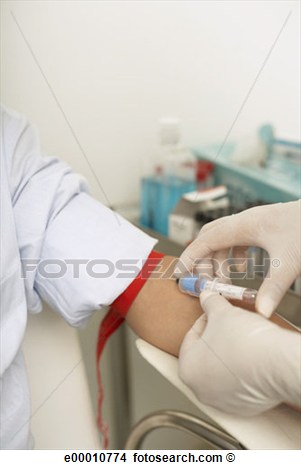 Stock Photo   Nurse Drawing Blood From Man S Arm  Fotosearch   Search    