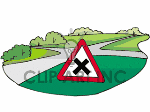 Street Sign Signs Road Roads Intersection Crossing2 Gif Clip Art Signs