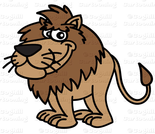 Cartoon Lion Clip Art Stock Illustration   Coghill Cartooning
