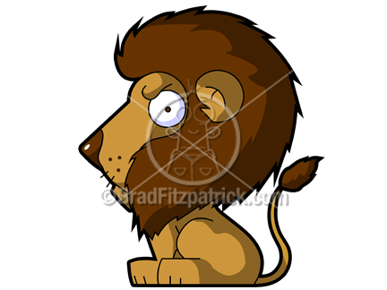 Cartoon Lion Clipart Character   Royalty Free Lion Picture Licensing