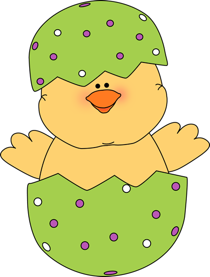 Chick In An Easter Egg Clip Art   Chick In An Easter Egg Image