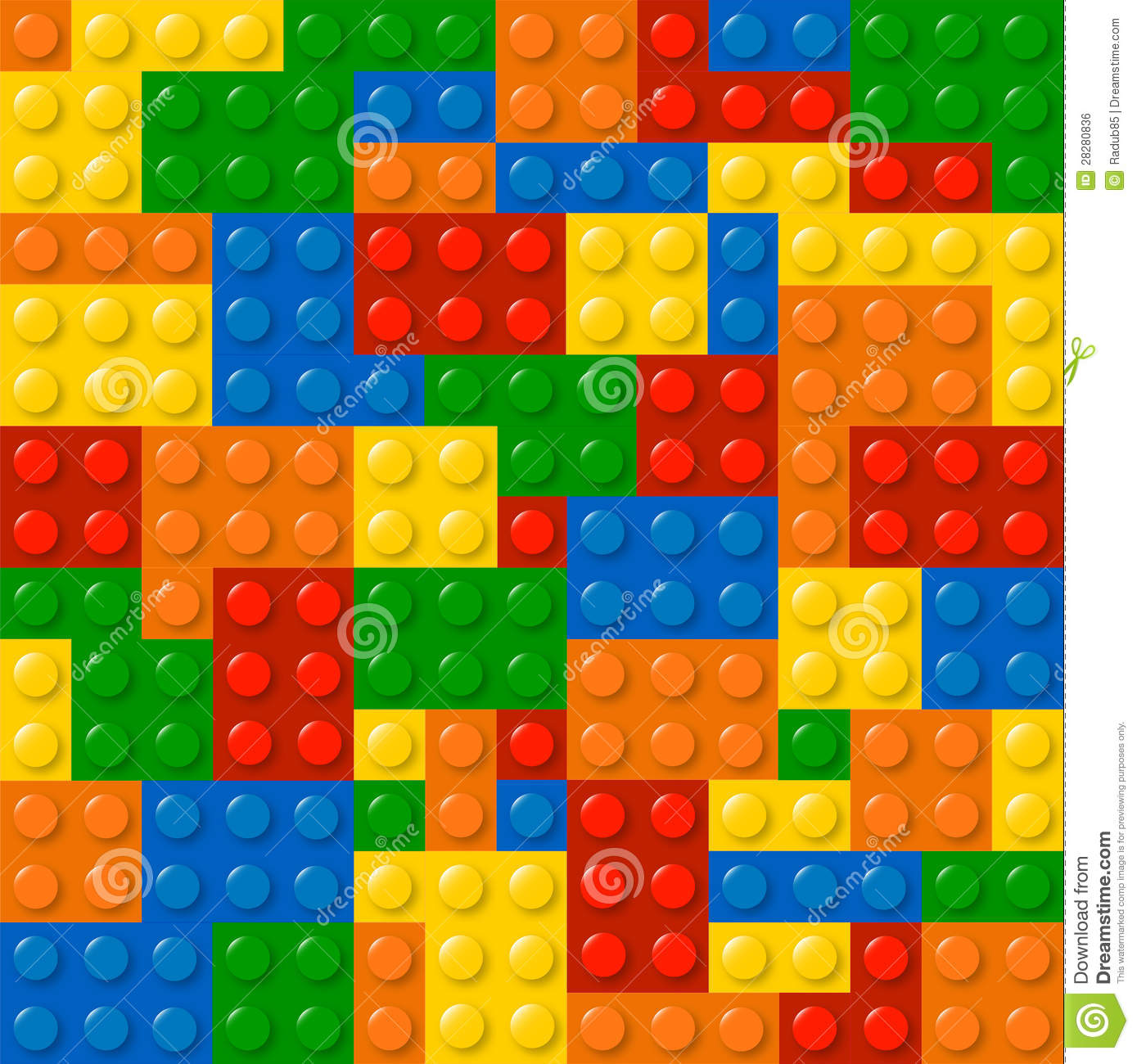 Ejemplo De La Textura De Lego De Los Bloques Huecos