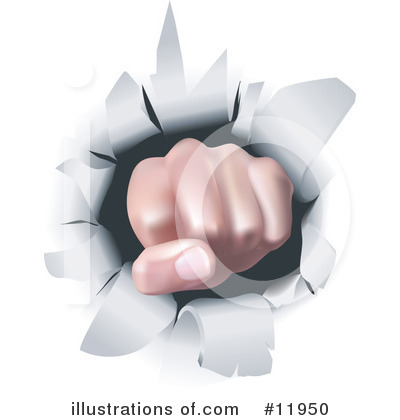 Fist Clipart  11950 By Geo Images   Royalty Free  Rf  Stock    