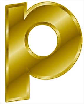 Free Gold Letter P  Clipart   Free Clipart Graphics Images And Photos    