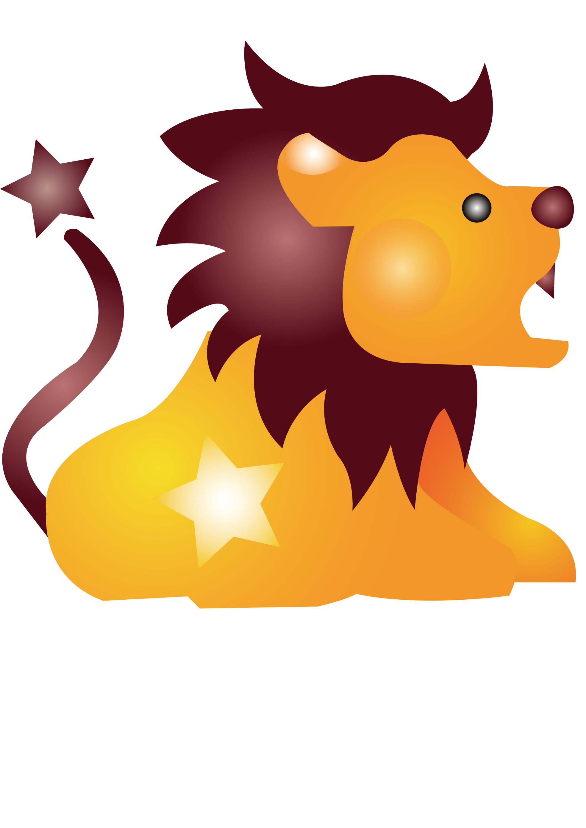 Lion Cartoon Svg Colouringbook Org