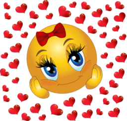 Lover Girl Smiley Emoticon Clipart   Royalty Free Public Domain    