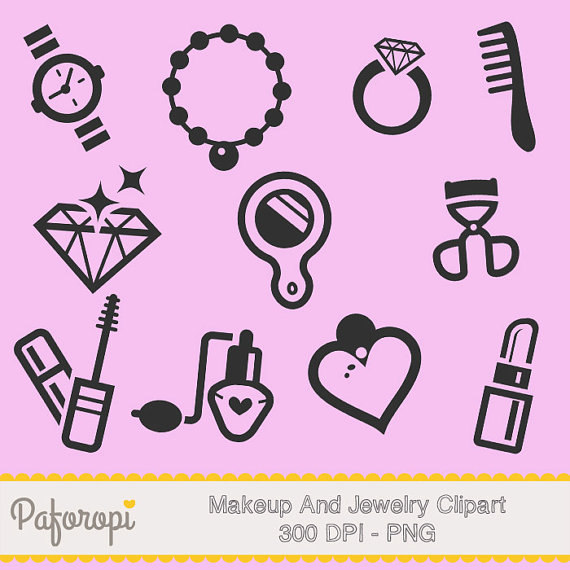 Makeup   Jewelry Icons   Clipart