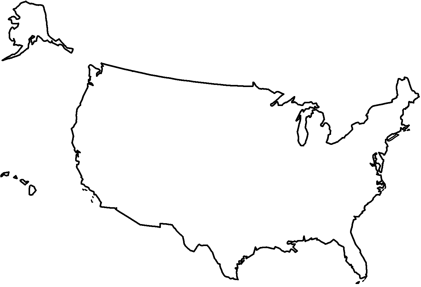 Map Of The United States With Title   Coloring Page  Veteran S Day