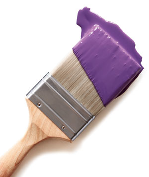 Paint Brushes With Paint On Them Purple Paint Brush 300 Jpg