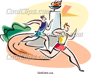 People Running Race Clip Art