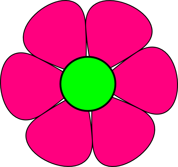 Pink Flower 3 Clip Art At Clker Com   Vector Clip Art Online Royalty