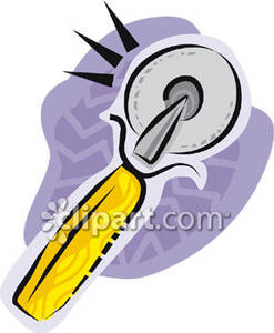 Pizza Cutter   Royalty Free Clipart Picture