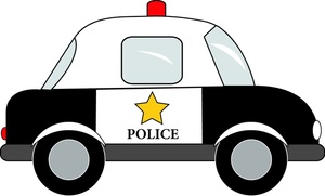 Police Clip Art Black And White Police Vehicle Withe Police On The    