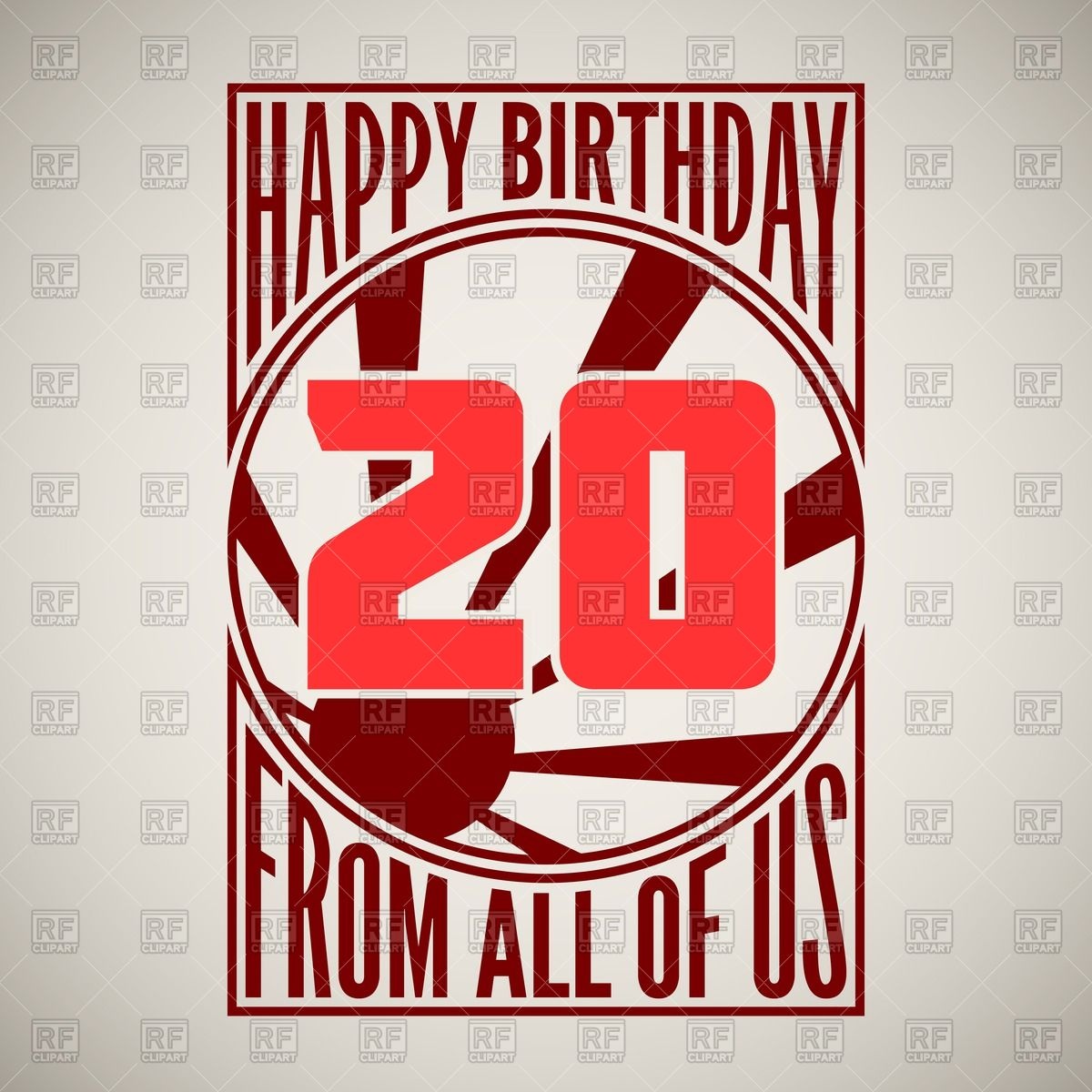     Retro Poster   20 Years Download Royalty Free Vector Clipart  Eps