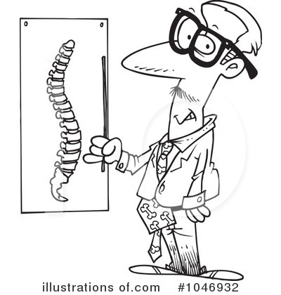 Royalty Free  Rf  Chiropractor Clipart Illustration By Ron Leishman