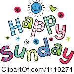 Royalty Free  Rf  Happy Sunday Clipart Illustrations Vector Graphics