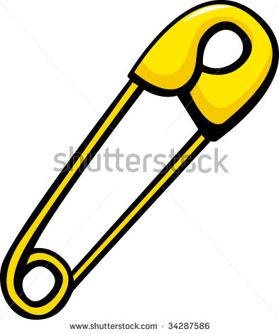 Baby Safety Pin Clipart Safety Pin   Stock Vector