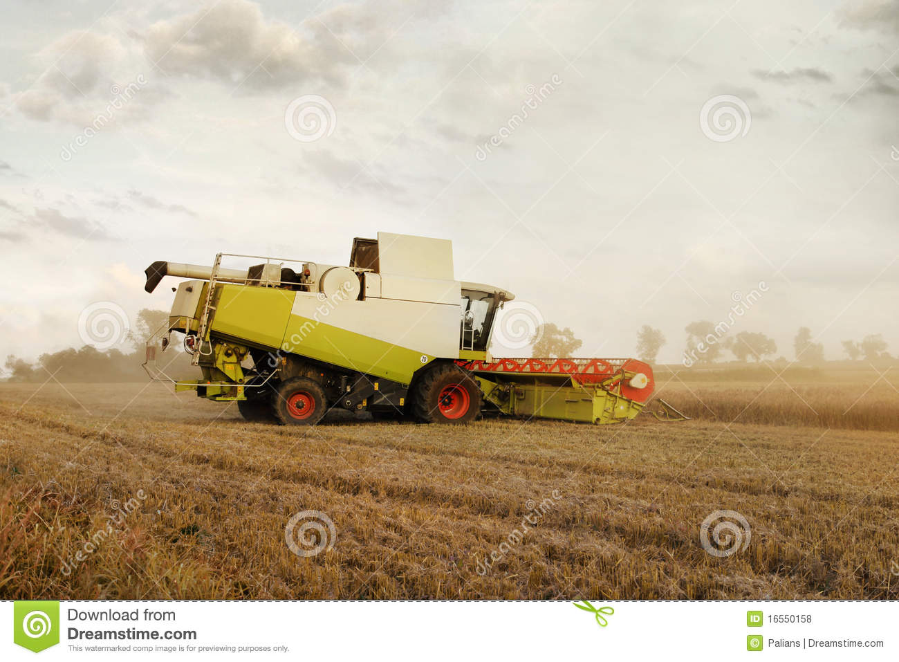 Combine Harvester At Corn Royalty Free Stock Photos   Image  16550158