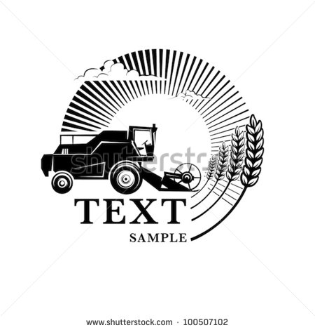 Combine Harvester Clipart Combine Harvester On A Wheat