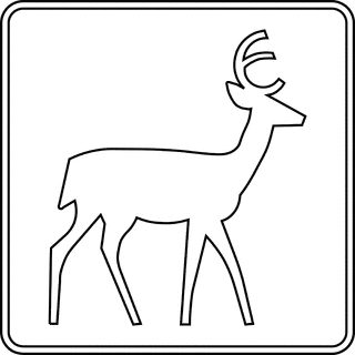 Deer Outline   Clipart Best