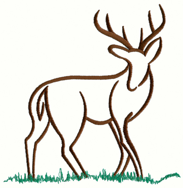 Deer Outline   Clipart Best